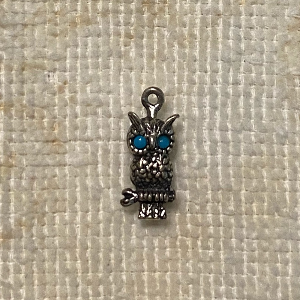 Sterling silver Native American owl charm